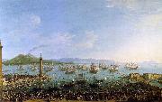 Antonio Joli The Embarkation of Charles III in the Port of Naples Sweden oil painting reproduction
